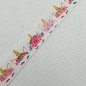 Unicorns Different Shapes 15mm Ribbon